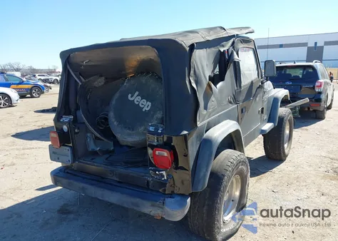 1998 Jeep Wrangler Sport из США, поврежденный, VIN 1J4FY19S4WP712132